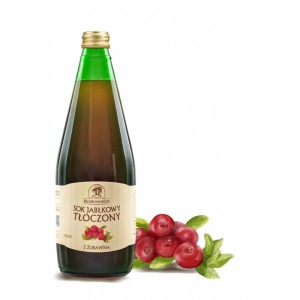 Z domu Rembowskich Sok jabłkowy nieklarowany z żurawiną 700ml - karton