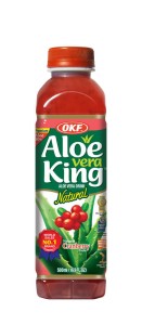 OKF Napój z cząstkami aloesu - żurawina 0,5L - karton