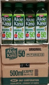 OKF Napój Aloe Vera King z cząstkami aloesu 50% 500ml - karton