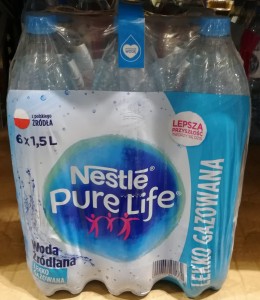 Nestle Pure Life 1,5l Lekko gazowana - karton