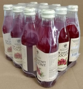 Z domu Rembowskich Sok jabłkowy nieklarowany z żurawiną 250ml - karton