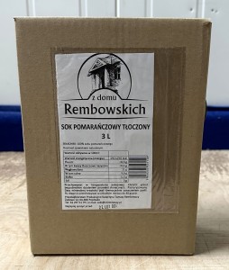 Z domu Rembowskich Sok Pomarańczowy BAG 3l