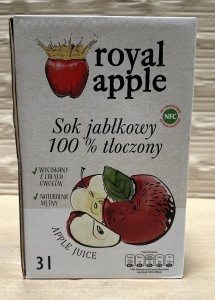 Royal Apple 3L Sok 100% jabłkowy