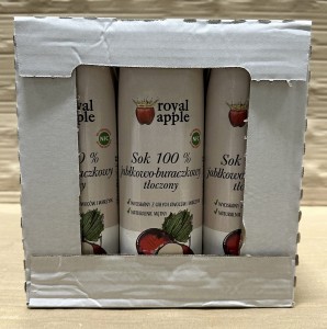 Royal Apple 1L Sok 100% jabłkowo-buraczkowy - karton