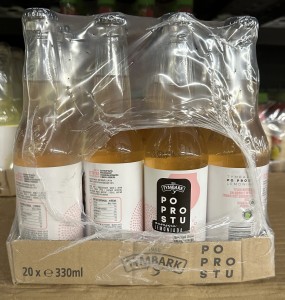 Tymbark Po Prostu Lemoniada hibiskus-imbir 330ml (butelka szklana) - karton