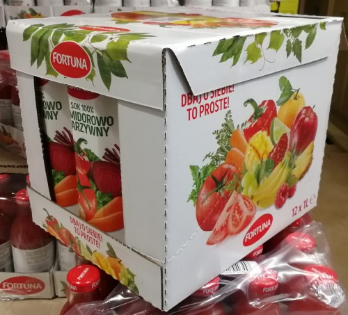 Fortuna Sok 100% Pomidorowo Warzywny 1l karton.jpg