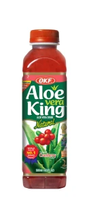 OKF Napój z cząstkami aloesu - żurawina 0,5L - karton