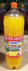 Napój FEST Gazowany Pomarańcza 3L