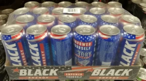 Napój Energetyczny BLACK 500ml BlueBerry - Puszka - karton