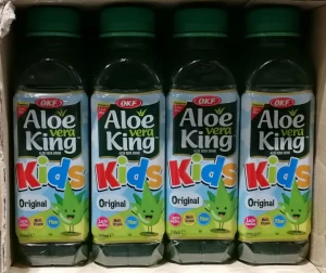 OKF Napój Aloe Vera King Kids z cząstkami Aloesu 350ml - karton