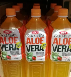 Napój Farmer's Aloe Vera z cząstkami aloesu Mango 1500ml - karton