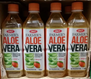 Napój Farmer's Aloe Vera z cząstkami aloesu Mango 500ml - karton