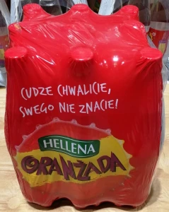 Hellena 1,25l Oranżada Czerwona - karton