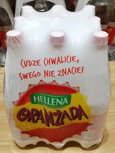 Hellena 1,25l Oranżada Biała - karton