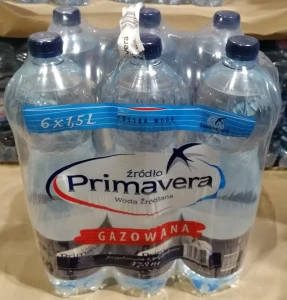 Primavera Woda gazowana 1,5L - karton