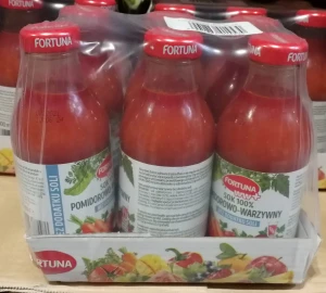 Fortuna Sok pomidorowo-warzywny bez Soli 100% 300ml - karton