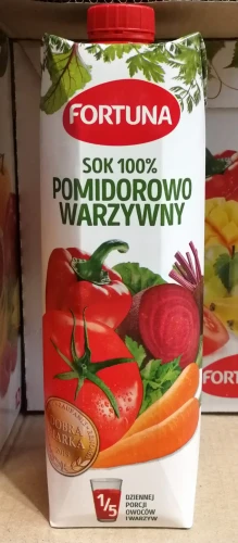 Fortuna Sok 100% Pomidorowo Warzywny 1l.jpg