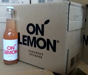 On Lemon o smaku rabarbarowym 330ml - karton
