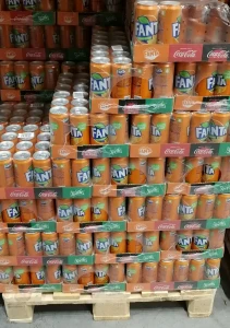 Fanta Puszka 330ml - paleta