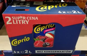 Caprio 2l Jabłko - Malina - karton
