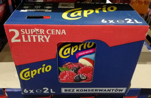 Caprio Jabłko Malina 2l karton.jpg