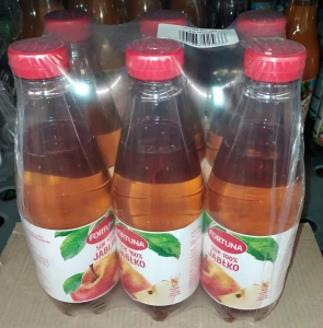 Fortuna Sok 100% Jabłko 1L PET - karton