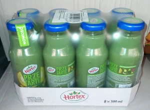 Hortex Smoothie kiwi, gruszka i nasiona bazylii 300ml - karton