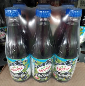 Hortex Nektar Czarna porzeczka PET 1L - karton