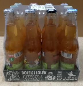 Bolek i Lolek ORANŻADA RABARBAR i TRUSKAWKA 330ml - karton