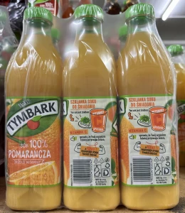 Tymbark sok pomarańcza 1l PET - karton