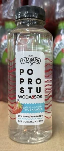 Tymbark Po Prostu woda i sok truskawka 0,4l - karton