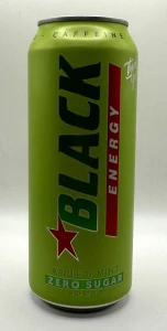 Napój Energetyczny BLACK 500ml Apple&Mint - karton