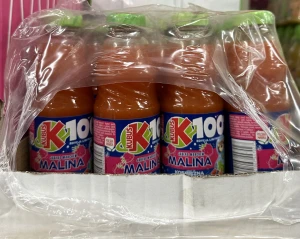 Kubuś 100% malina-jabłko 300ml (butelka szklana) - karton