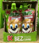 Kubuś Mus 100% owoców truskawka-jabłko 100g - karton