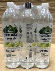 Żywiec Zdrój Naturals Zero z delikatną nutą limonki i mięty 1,2l - karton