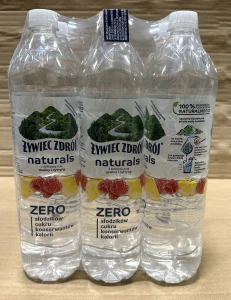 Żywiec Zdrój Naturals Zero z delikatną nutą maliny i cytryny 1,2l - karton
