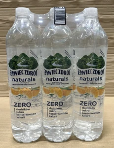 Żywiec Zdrój Naturals Zero z delikatną nutą mandarynki i trawy cytrynowej 1,2l - karton