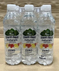 Żywiec Zdrój Naturals Zero z delikatną nutą maliny i cytryny 500ml - karton