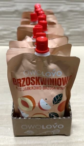 Owolovo Brzoskwiniowo Mus jabłkowo-brzoskwiniowy 200g - karton