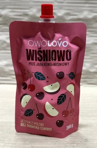 Owolovo Wiśniowo Mus jabłkowo-wiśniowy 200g