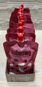 Owolovo Wiśniowo Mus jabłkowo-wiśniowy 200g - karton