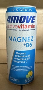 4MOVE Activevitamin Magnez + B6 grejpfrut-limonka 330ml