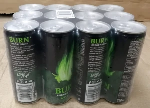 BURN Energy Drink Apple Kiwi 250ml - paleta