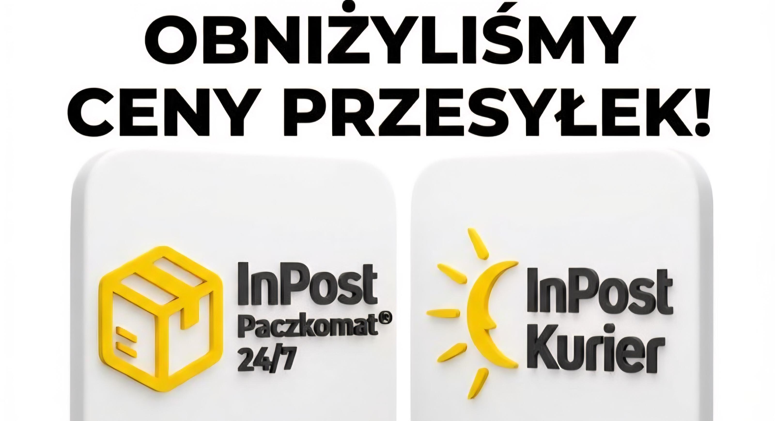 Obniżyliśmy ceny przesyłek!